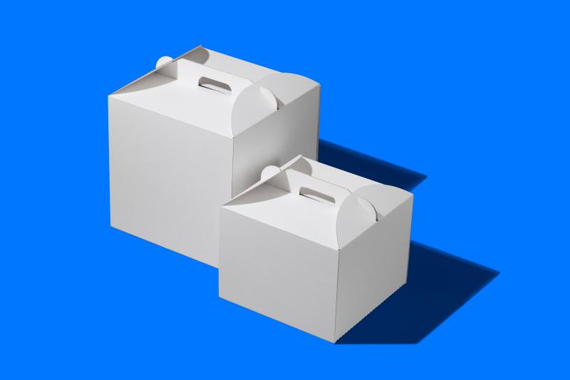 Короба с ручкой для доставки тортов и десертов  Короба с ручкой для доставки тортов и десертов