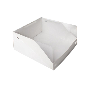 Фото товара: Упаковка ForGenika SLIDE Dom Lid White 225*225*100 мм (50 шт./кор.)