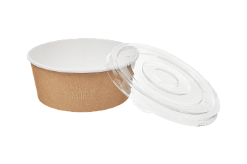 Фото товара: Круглый контейнер с плоской крышкой OSQ Round Bowl 750 flat (180 шт./кор.)