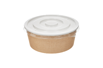 Фото товара: Круглый контейнер с плоской крышкой OSQ Round Bowl 1000 flat (180 шт./кор.)