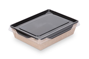 Фото товара: Упаковка OSQ OpSalad 400 Black Edition без крышки (800 шт./кор.)