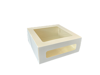 Фото товара: Упаковка ForGenika CAKE II Window White 180*180*100 мм (15 шт./уп., 135 шт./кор.)