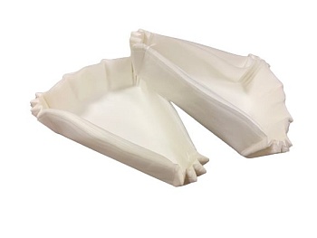 Фото товара: Форма бумажная треугольная 1T-W белая 102*102*75, h25 мм (500 шт. упак. / 8 000 шт. кор.)