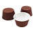 Фото товара: Форма бумажная ForGenika MUFFIN PRO Коричневый/Белый 50*40 мм C (100 шт./уп., 3000 шт./кор.)